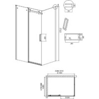 Grossman Classic 100x80x195 120.K33.04.1080.21.10 (черный матовый/тонированно стекло) Image #10