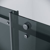 Grossman Classic 100x80x195 120.K33.04.1080.21.10 (черный матовый/тонированно стекло) Image #7