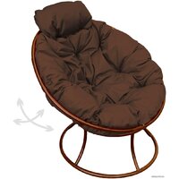 M-Group Папасан пружинка мини 12080205 (коричневый/коричневая подушка) Image #1