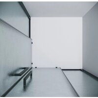 Grossman Cosmo 100x100x195 300.K33.02.1010.21.02 (черный матовый/шиншилла стекло) Image #6