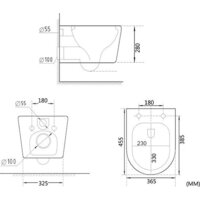 Roxen Simple Compact в комплекте с инсталляцией StounFix Dual Fresh 6 в 1 868468 (кнопка: золото глянцевая) Image #16