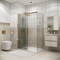 Grossman Classic 100x80x195 120.K33.04.1080.32.00 (золото сатин/стекло прозрачное) Image #7