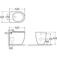 Roxen Antares в комплекте с инсталляцией Attach 5 в 1 966902 (кнопка: хром матовый) Image #7