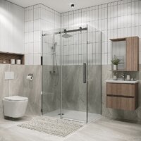 Grossman Classic 100x90x195 120.K33.04.1090.10.00 (хром/прозрачное стекло) Image #6