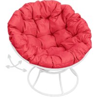 M-Group Папасан пружинка 12040106 (белый/красная подушка) Image #1