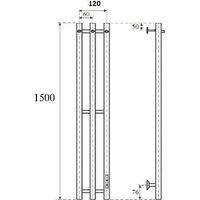 Маргроид Ferrum Inaro СНШ 150*6*12 Графит, скрытого монтажа, таймер справа (6 крючков) Image #8