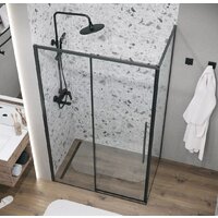 Grossman Galaxy 130x90x195 120.K33.01.1390.21.00 (черный матовый/прозрачное стекло) Image #18