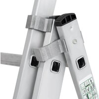 Новая высота NV 123 алюминиевая трёхсекционная 3x11 ступеней Image #5