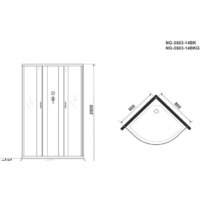 Niagara NG-3503-14BKG 80x80x215 Image #4