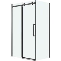 Grossman Classic 100x90x195 120.K33.04.1090.21.00 (черный матовый/стекло прозрачное) Image #1