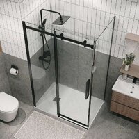 Grossman Classic 100x90x195 120.K33.04.1090.21.00 (черный матовый/стекло прозрачное) Image #5