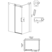 Grossman Classic 100x90x195 120.K33.04.1090.21.00 (черный матовый/стекло прозрачное) Image #10