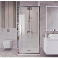 Grossman Cosmo 100x100x195 300.K33.02.1010.10.00 (хром/прозрачное стекло) Image #9