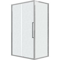 Grossman Cosmo 130x100x195 120.K33.02.1310.10.02 (хром/стекло шиншилла) Image #1