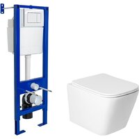 Saniteco KW-9004WS + Berges АТОМ 410 040333 (с кнопкой)