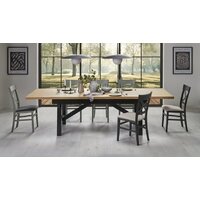 Halmar Fiesta 200-280/100/77 (дуб натуральный/черный)