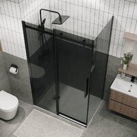 Grossman Classic 100x90x195 120.K33.04.1090.21.10 (черный матовый/тонированно стекло) Image #4