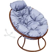 M-Group Папасан пружинка мини 12080209 (коричневый/серая подушка) Image #1