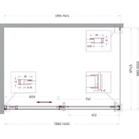 BelBagno SOFT_CLOSE-1-AH-1-140/100-C-Cr Image #7