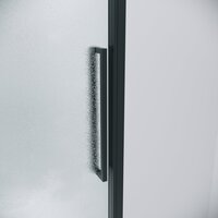 Grossman Cosmo 130x80x195 120.K33.02.1380.21.02 (черный матовый/стекло шиншилла) Image #2