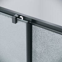 Grossman Cosmo 130x80x195 120.K33.02.1380.21.02 (черный матовый/стекло шиншилла) Image #3