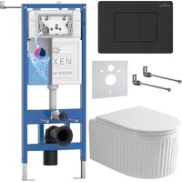 Roxen Royal Matt в комплекте с инсталляцией StounFix Dual Fresh 6 в 1 868520 (кнопка: черный) Image #1