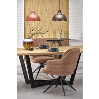 Halmar Massive 2 160-250/90/77 (дуб натуральный/черный) Image #3