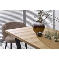 Halmar Massive 2 160-250/90/77 (дуб натуральный/черный) Image #7