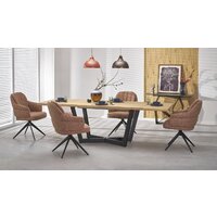 Halmar Massive 2 160-250/90/77 (дуб натуральный/черный) Image #2