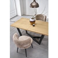 Halmar Massive 2 160-250/90/77 (дуб натуральный/черный) Image #6