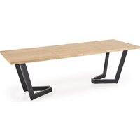 Halmar Massive 2 160-250/90/77 (дуб натуральный/черный) Image #18