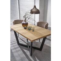 Halmar Massive 2 160-250/90/77 (дуб натуральный/черный) Image #5