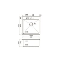 Omoikiri Akisame 51 GB (графит) Image #2