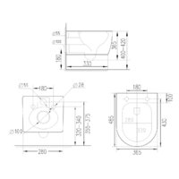Roxen Antares 530185-02 Rimless Soft Close Image #12