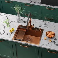 Roxen Snake 560220-60-BRS бронзовая/текстурная (с коландером и дозатором) Image #2