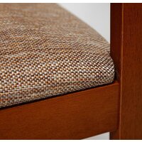 TetChair Hudson Dining Set эконом (дерево гевея/Espresso/ткань коричневый/золото) Image #2