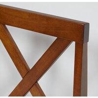 TetChair Hudson Dining Set эконом (дерево гевея/Espresso/ткань коричневый/золото) Image #3