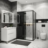 Grossman Cosmo 110x100x195 120.K33.02.1110.21.10 (черный матовый/стекло тонированное) Image #8