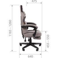 CHAIRMAN CH27 (ткань, серый/черный) Image #9