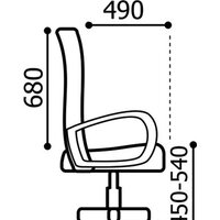 Brabix Praktik EX-279 (ткань/кожзам, черный) Image #8