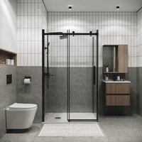 Grossman Classic 110x80x195 120.K33.04.1180.21.00 (черный матовый/стекло прозрачное) Image #2