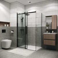 Grossman Classic 110x80x195 120.K33.04.1180.21.00 (черный матовый/стекло прозрачное) Image #3