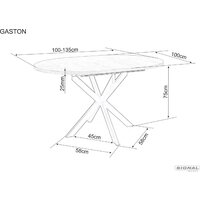 Signal Gaston ceramic 100-135/100 (белый/черный) Image #4