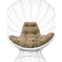 M-Group Кокос на подставке 11590101 (белый ротанг/бежевая подушка) Image #4
