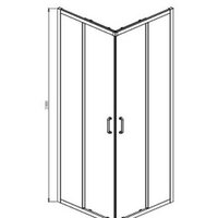 Aquatek 80x200 AQ ARI KV 08020BL (черный/прозрачное стекло) Image #6