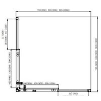 Aquatek 80x200 AQ ARI KV 08020BL (черный/прозрачное стекло) Image #7