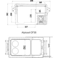 Alpicool CF35 (без адаптера 220В) Image #2