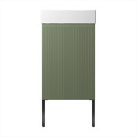 Wellsee Тумба под умывальник 3 в 1 WC Area 221805006 (тумба/матовый зеленый, раковина/глянцевый белый, ножки/матовый черный) Image #2