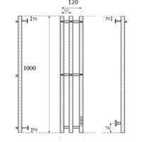 Маргроид Ferrum Inaro СНШ 100*6*12 Графит, скрытого монтажа, таймер справа (6 крючков) Image #8