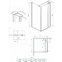 Deante Cubic 90x90 KTI 043P Image #4